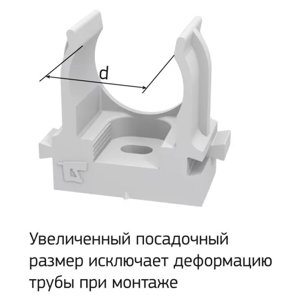 Крепёж-клипса для труб для монтажного пистолета, Промрукав