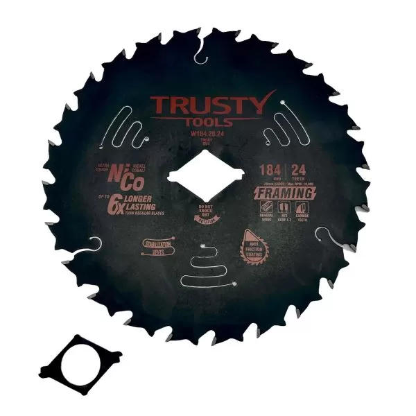 Диск пильный Trusty-Tools Framing по дереву 184х16 24T