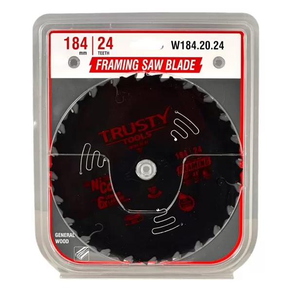 Диск пильный Trusty-Tools Framing по дереву 184х20 24T