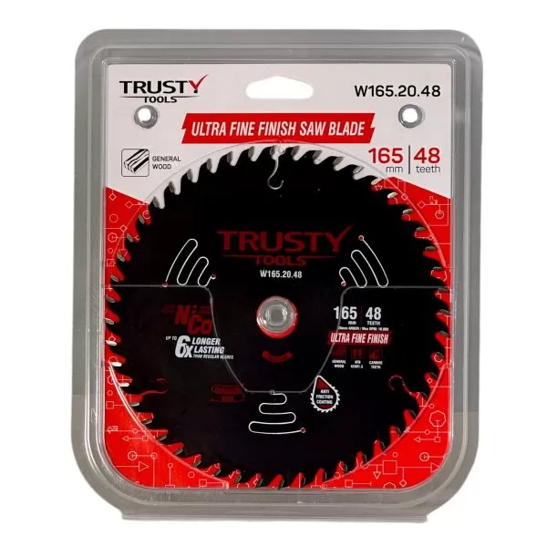 Диск пильный Trusty-Tools Ultra Fine Finish по дереву 165х20 48T