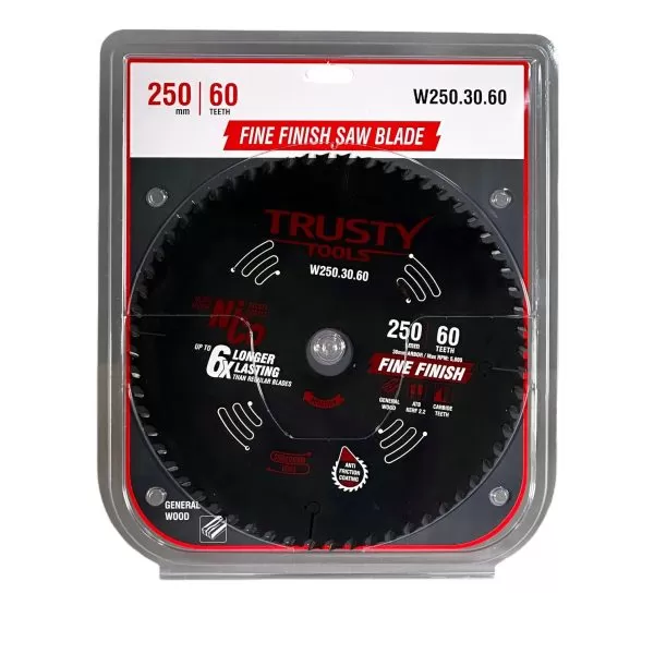 Диск пильный Trusty-Tools Fine Finish чистый рез 250х30 60T