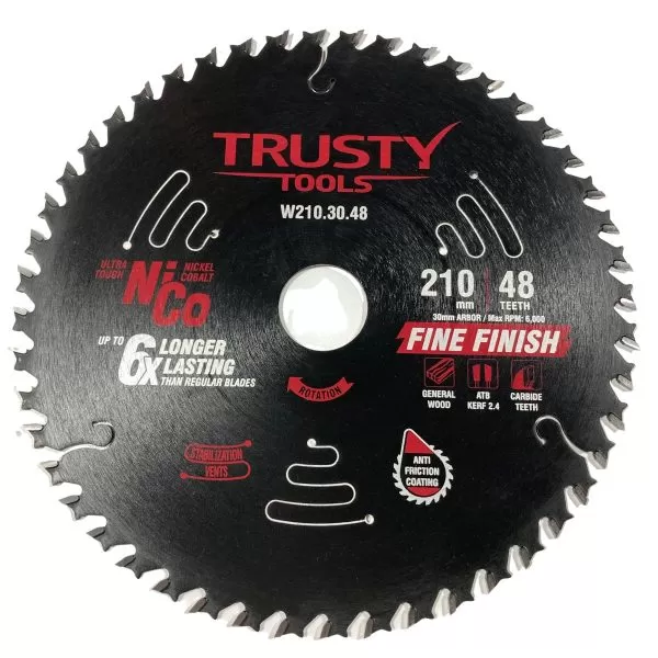Диск пильный Trusty-Tools Framing по дереву 210х30 48T
