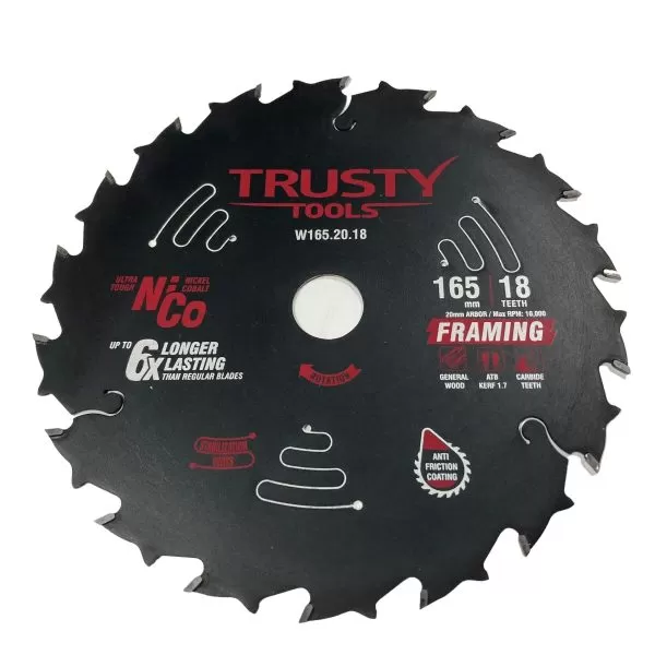 Диск пильный Trusty-Tools Framing по дереву 165х20 18T