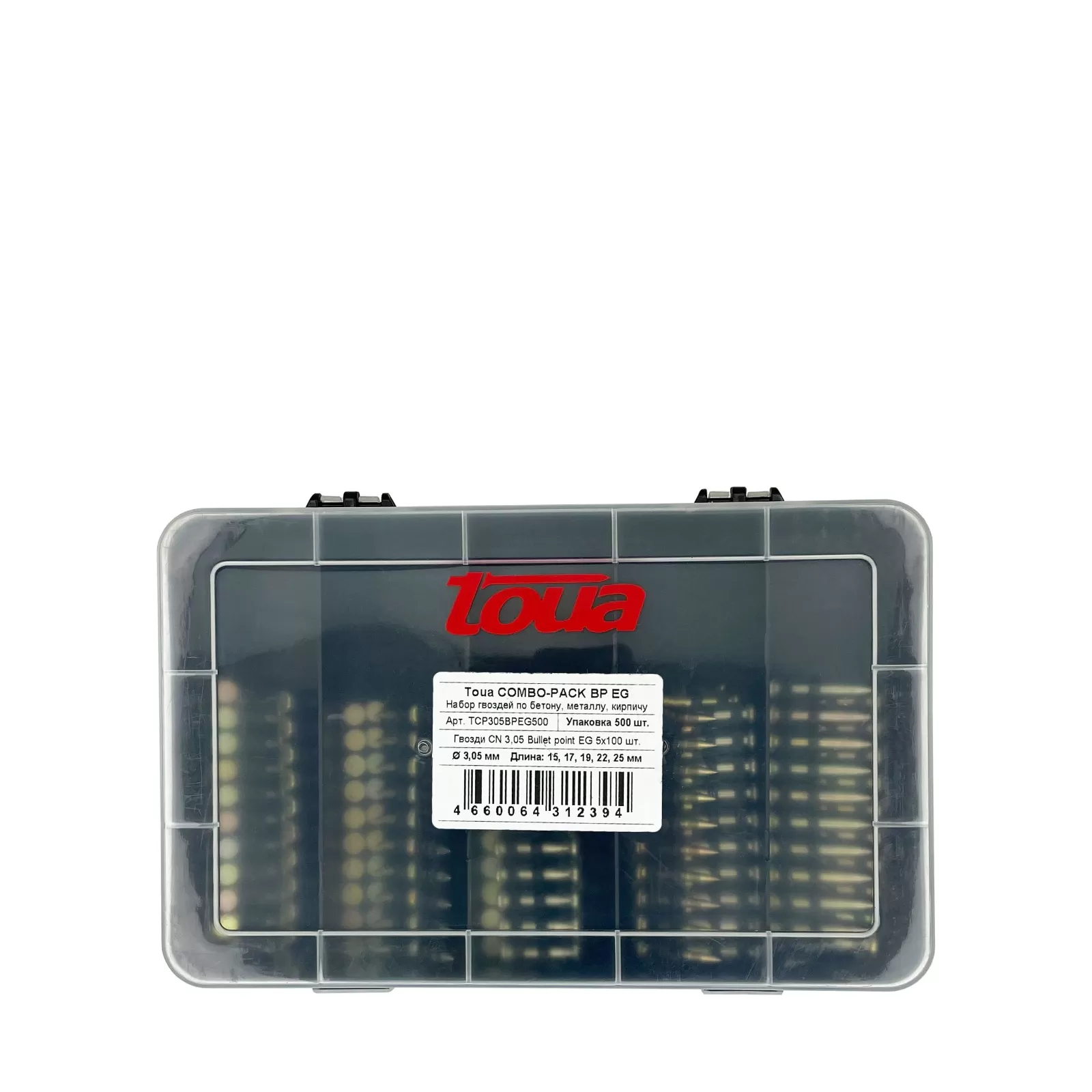 Набор гвоздей по бетону металлу и кирпичу Toua CN ComboPack BP