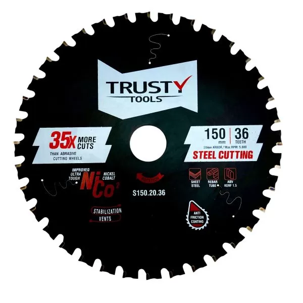 Диск пильный Trusty-Tools Steel Cutting по металлу 150х20 36T