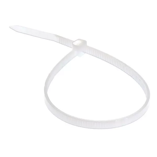 Хомут-стяжка кабельная нейлоновая 2,5х100 мм белая