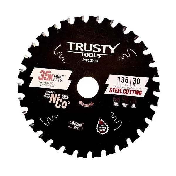 Диск пильный Trusty-Tools Steel Cutting по металлу 136х20 30T