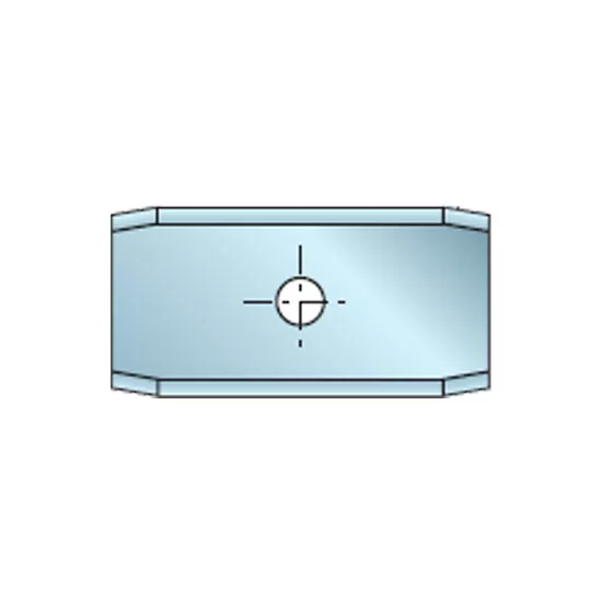 Сменные твердосплавные ножи шириной 12 мм с фаской. Z=2