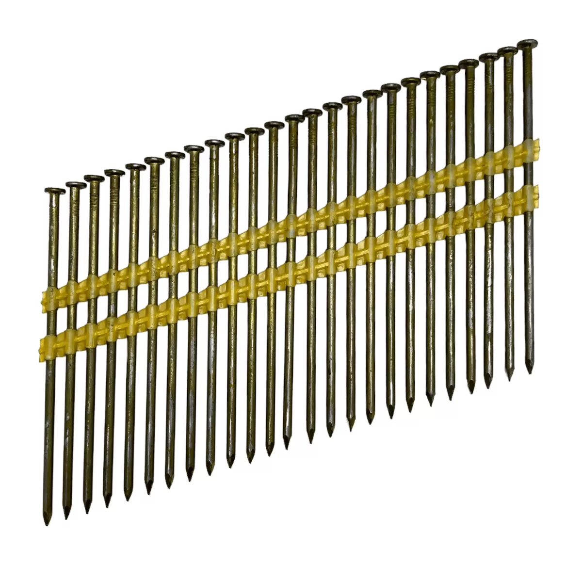 Гвозди реечные 21° на пластике 120 мм ершеные оцинкованные