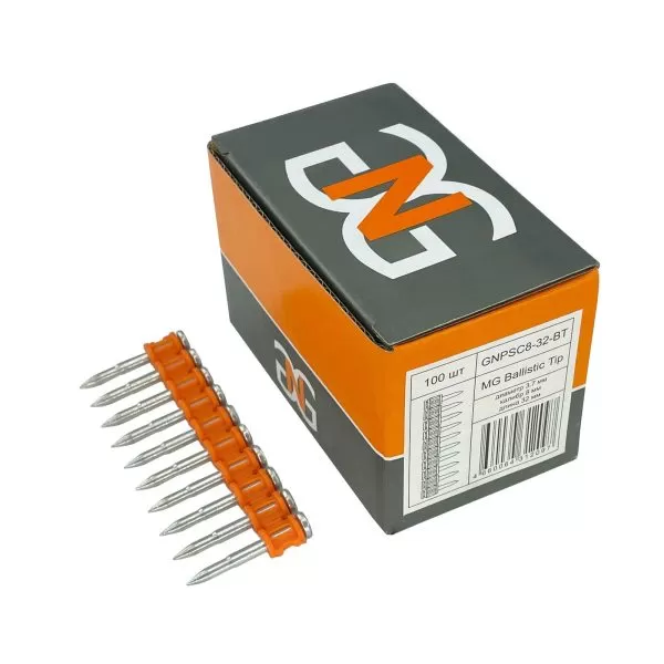 Гвозди по бетону металлу и кирпичу GNPSC8-32-BT — 100 шт.