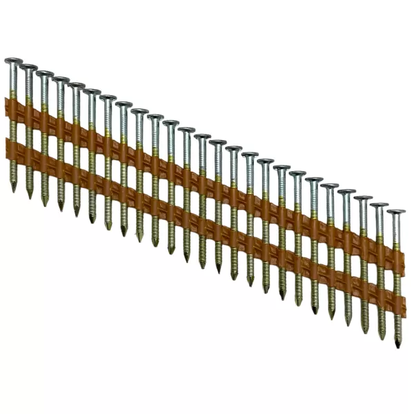 Гвозди реечные 21° на пластике 50 мм ершеные оцинкованные (4000 шт)