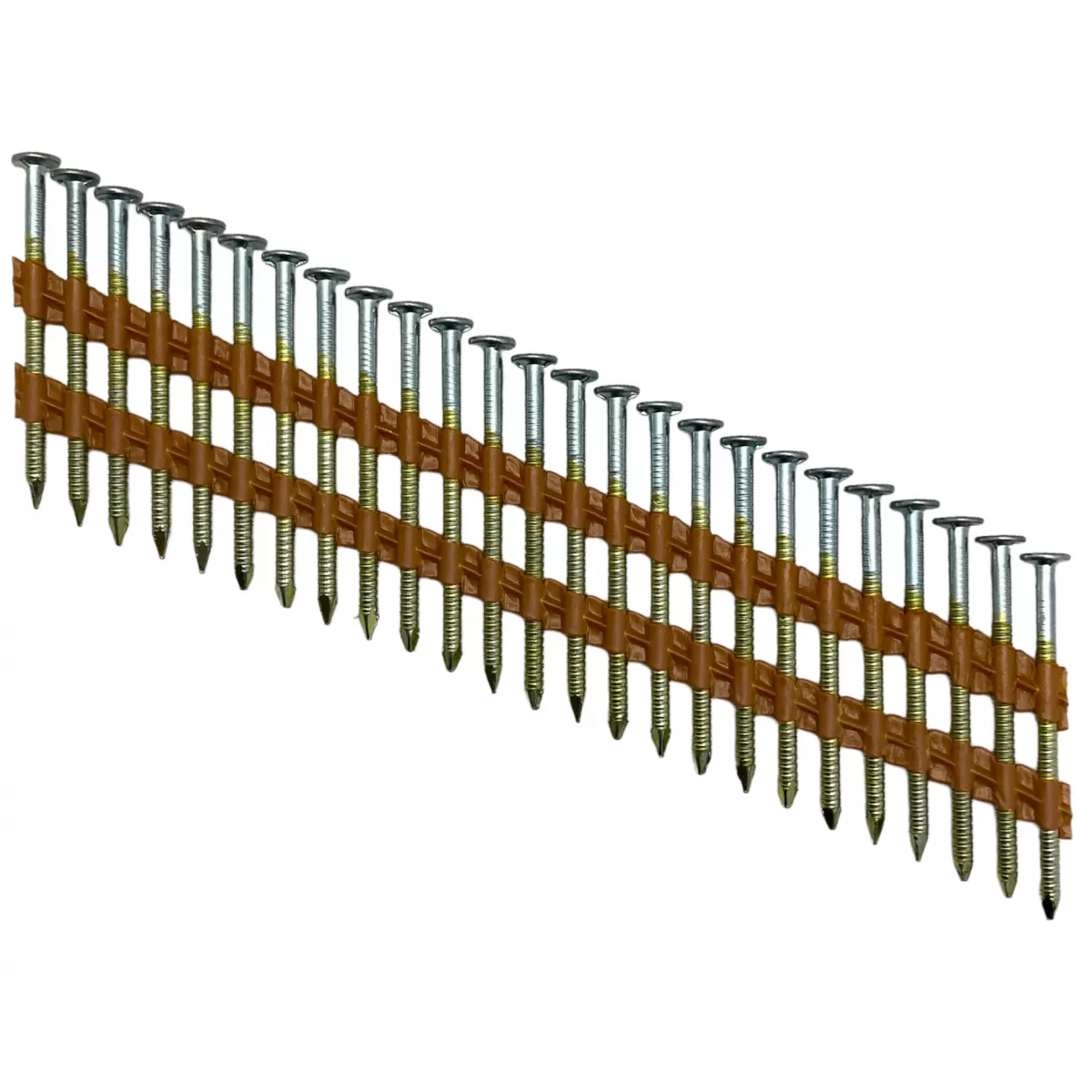 Гвозди реечные 21° на пластике 50 мм ершеные оцинкованные (4000 шт)