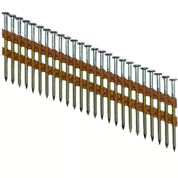 Гвозди реечные 21° на пластике 60 мм ершеные оцинкованные (4000 шт)