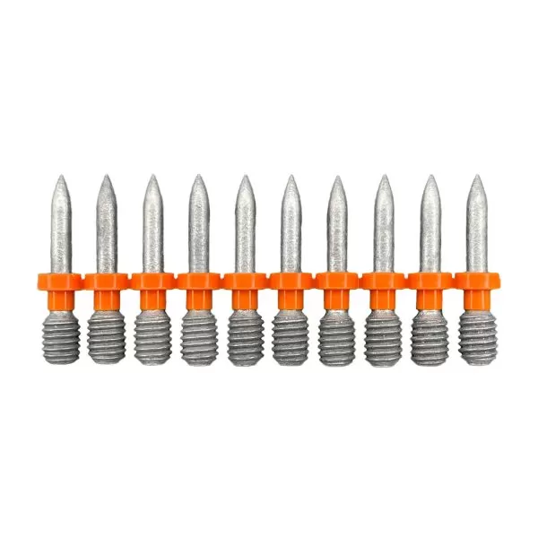 Гвозди-шпильки c резьбой по бетону и металлу GNGM6-8-22-BT