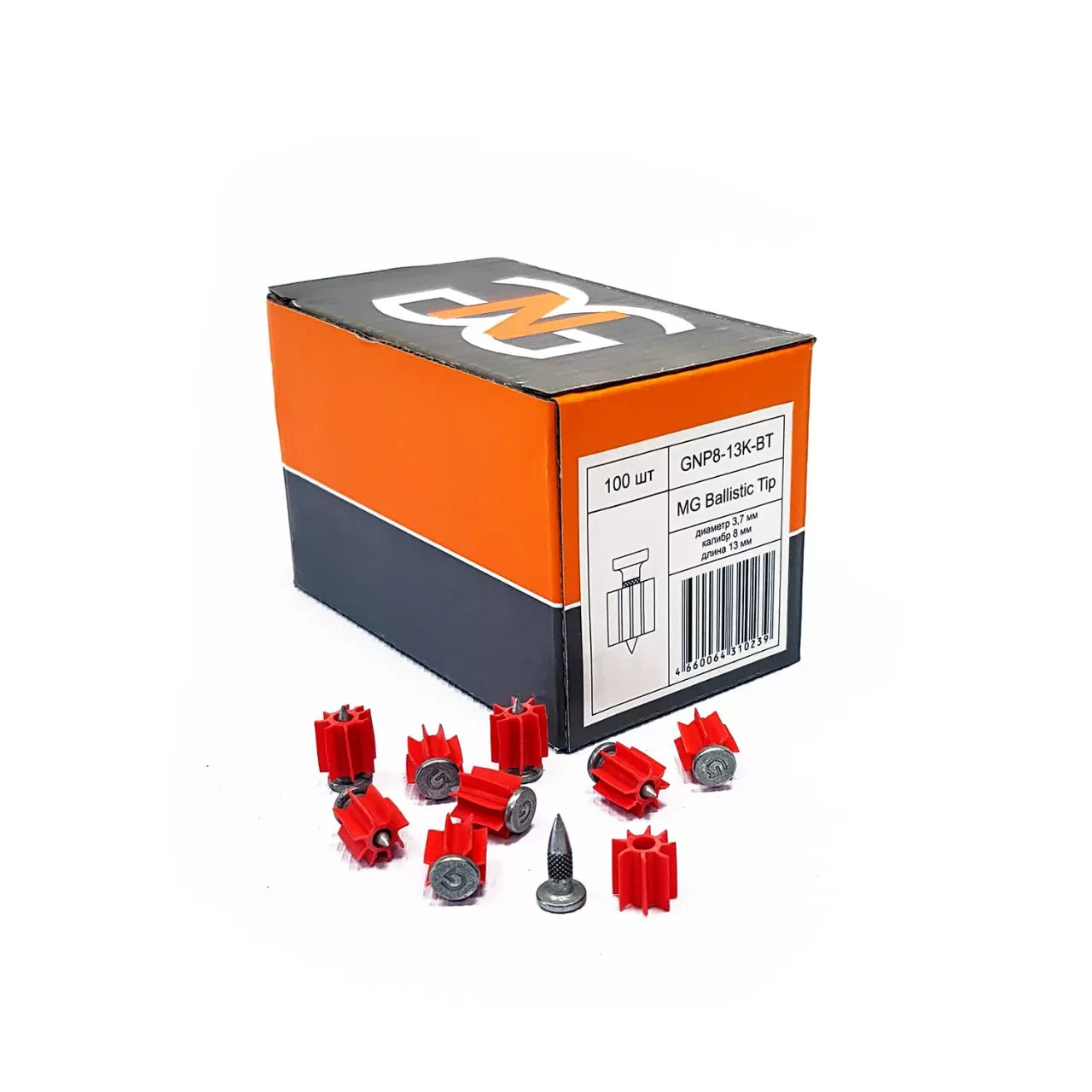 Гвозди по металлу GNP8-13K-BT — 100 шт