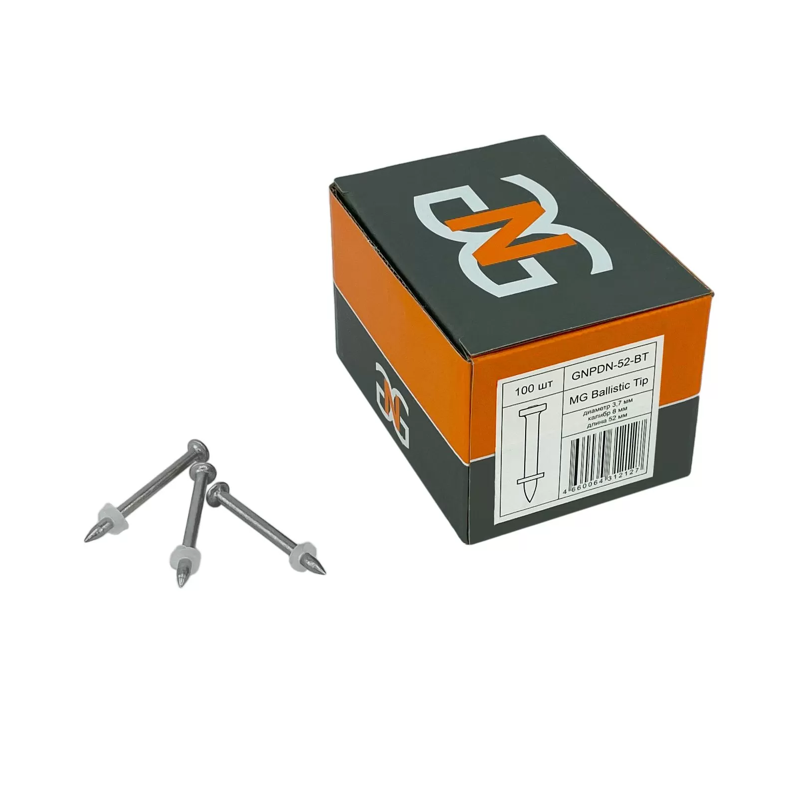 Дюбель гвозди по бетону одиночные GNG DN — 52 мм