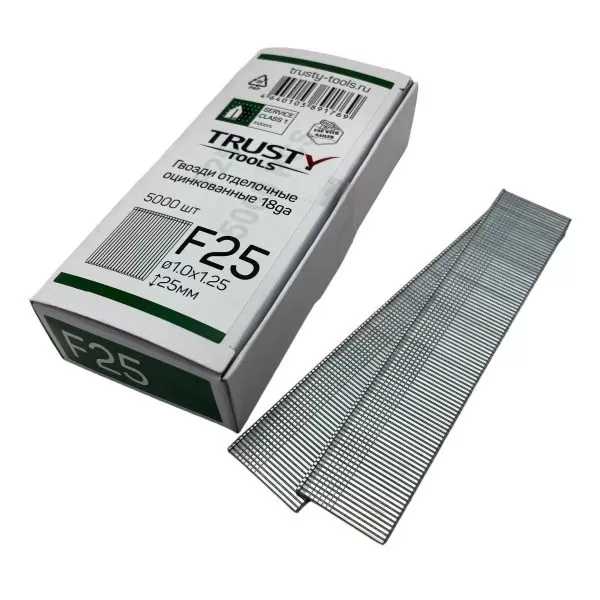 Гвоздь отделочный 18ga 25 мм Trusty