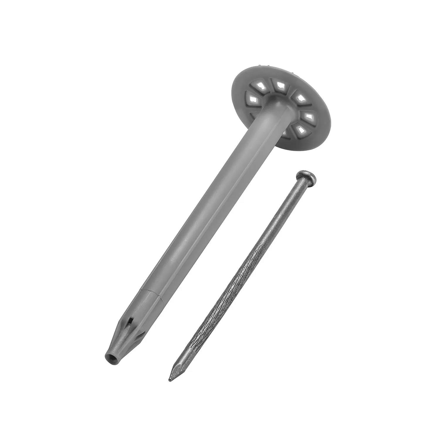 Тарельчатый дюбель с гвоздем по пеноблокам GNINR-150-6-LIP — упаковка 50 шт.